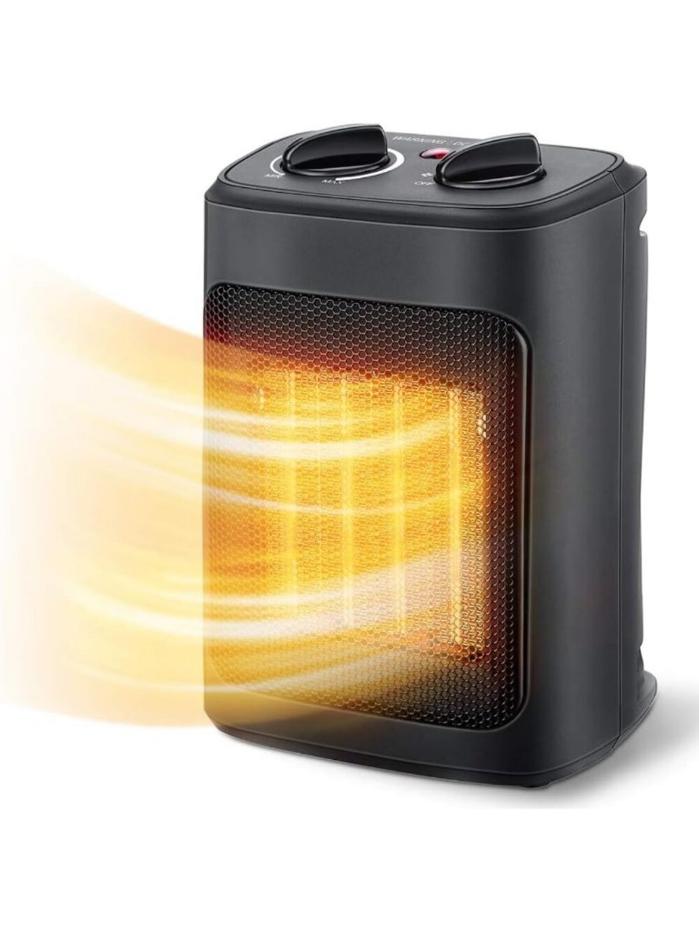 1500W Portable Electric Space Heater with Adjustable Thermostat for Indoor Use